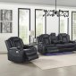 Orion Power Motion Sofa in Black by NCFurniture w/Options