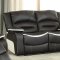 Broderick Motion Sofa 52165 - Ebony & Cream PU by Acme w/Options