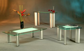 Tracy Coffee Table & Sofa Table Set in by Chintaly [CYCT-Tracy-RCT]