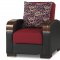 Mobimax Sofa Bed in Red Fabric by Casamode w/Options