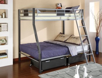 CM-BK1012 Cletis Bunk Bed w/Optional Trundle & Drawers [FAKB-CM-BK1012 Cletis]