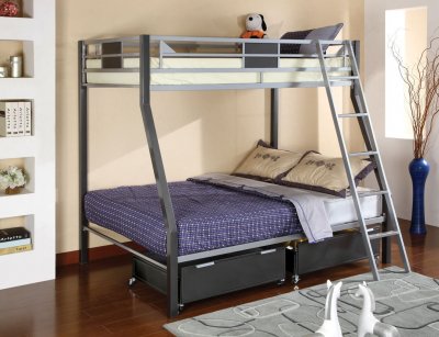 CM-BK1012 Cletis Bunk Bed w/Optional Trundle & Drawers