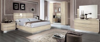 Legno Bedroom in Beige by ESF w/Optional Casegoods [EFBS-Legno Beige]