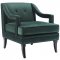 Concur Sofa in Green Velvet Fabric by Modway