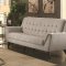 Baby Natalia Sofa & Loveseat Set Grey Fabric 511031 by Coaster