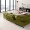 1332 Verona Sectional Sofa in Green Fabric by At Home USA