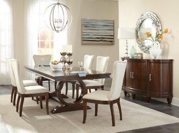 Oratorio Dining Room Set 5562-96 Cherry & Cream by Homelegance [HEDS-5562-96-Oratorio]