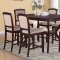 102768 Memphis 5Pc Counter Height Dining Set by Coaster