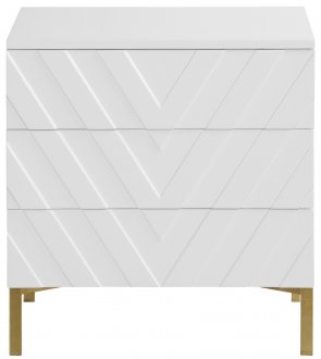 Collette Side Table 827 in White Lacquer by Meridian