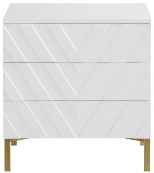 Collette Side Table 827 in White Lacquer by Meridian [MRCT-827 Collette]