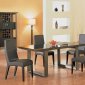 Chocolate Finish Wooden Dinette Set With Glass Cover