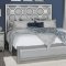 Kylie Bedroom Set 5Pc in Silver by Global w/Options