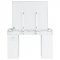 Regina Vanity Set 930245 in White by Coaster w/Stool