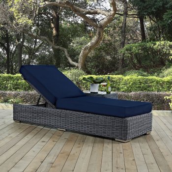 Summon Outdoor Patio Chaise EEI-1876 Choice of Color - Modway [MWOUT-EEI-1876-Summon]