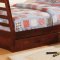 CM-BK601CH California II Twin/Full Bunk Bed in Cherry