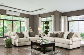 Gilda Sofa SM1272 in Premium Beige Fabric w/Options [FAS-SM1272-Gilda]