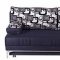 Europa Sofa Bed Convertible in Black Fabric by Mobista