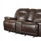 Wasola Motion Sofa 8414DBR in Dark Brown - Homelegance w/Options