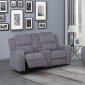 U8087 Power Reclining Sofa in Dark Gray by Global w/Options