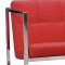 Lisa Set of 2 Chairs in Red Leatherette by Whiteline Imports