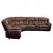 Jaylen Motion Sectional Sofa 55430 Toffee & Espresso Microfiber