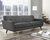 Engage Sofa in Gray Fabric by Modway w/Options