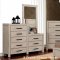 Strasburg Bedroom CM7384 in Wire-Brushed White w/Options