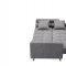 116 Sofa Bed Convertible in Grey Fabric by ESF