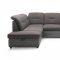 Credo Sectional Sofa in Brown Fabric by ESF w/ Bed & Storage