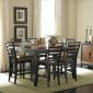 Two-Tone Finish Modern Counter Height Dining Table w/Options