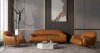 Leonia Sofa LV00937 in Cognac Leather by Mi Piace w/Options