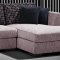 Beige Microfiber Upholstery Modern Sectional Sofa