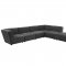 Sunny Sectional Sofa 6Pc 552081 Charcoal Fabic Coaster w/Options