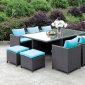 Ashanti CM-OT2127 11Pc Outdoor Patio Dining Set