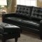 Nate 2Pc Sofa & Loveseat Set 50265 in Black Leather-Gel by Acme