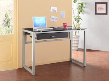 Network 4866 Computer Desk by Homelegance in Metal & Glass [HEOD-4866 Network]