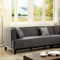 Sofia II CM6861GY Sectional Sofa in Gray Fabric