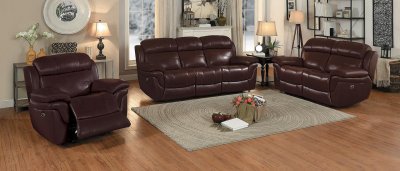 Spruce Power Motion Sofa 8399 in Brown Leather by Homelegance