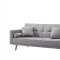 116 Sofa Bed Convertible in Grey Fabric by ESF