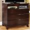 CM7027BR Webster Bedroom w/Brown Padded Platform Bed & Options