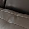 Roxi Sofa in Chocolate Full Leather by At Home USA w/Options