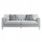 Katia Sofa LV01049 in Light Gray Linen by Acme w/Options