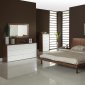 Walnut & Cream Two-Tone Modern Bedroom w/Options