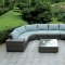 Morgana CM-OS2121-U Outdoor Patio Sectional Sofa w/Coffee Table