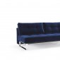 Supremax Vintage Sofa Bed in Blue w/Chrome Legs by Innovation