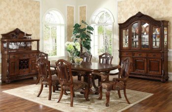 Ashton Dining Set 5Pc w/Optional Chairs & Buffet with Hutch [ADDS-Ashton]