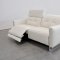 Duca Reclining Sofa Set 3Pc in White Full Leather by VIG