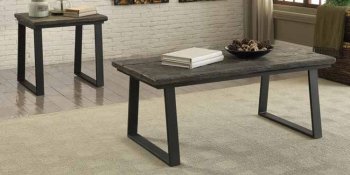 Tobiah 705208 Coffee Table 3Pc Set in Weathered Grey by Coaster [CRCT-705208 Tobiah]