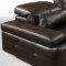 Sorrento Brown Leather Modern Sectional Sofa by VIG