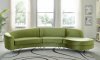 MS2070 Sectional Sofa in Green Velvet by VImports